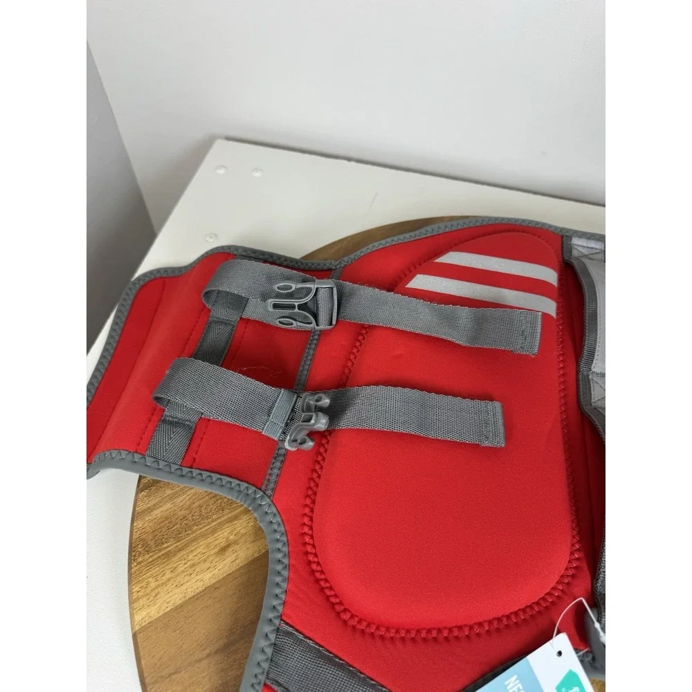 New! Red Vivaglory Dog Swimming Life‎ Jacket Float Vest Sz M